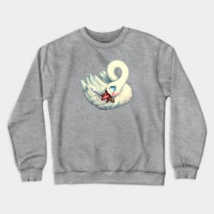 Swan with a Knife Crewneck Sweatshirt